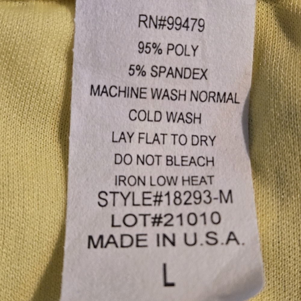 NWT Ashley Blue Woman’s L Trumpet Skirt Yellow Floral Lace Lined USA Made - Picture 7 of 12